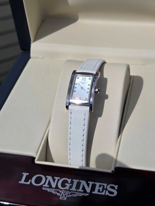 Longines DolceVita z 11 diamentami oraz tarczą perłową - jak NOWY!