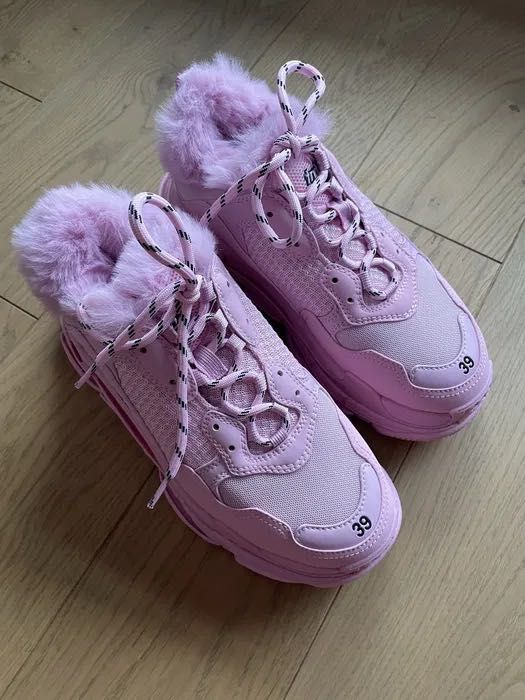 Balenciaga Triple S Fur | Розмір 39 | Оригінал