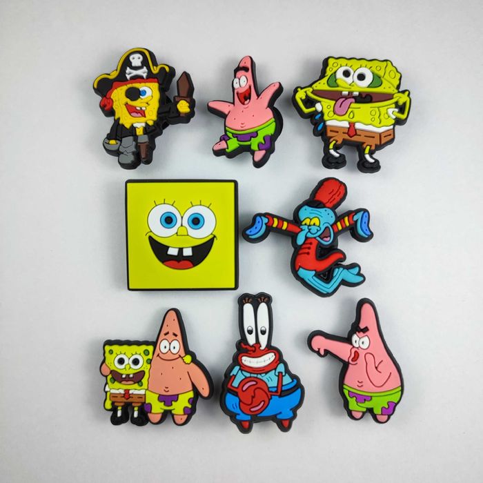 Przypinki do butów crocs prezent SPONGEBOB kanciastoporty bajka