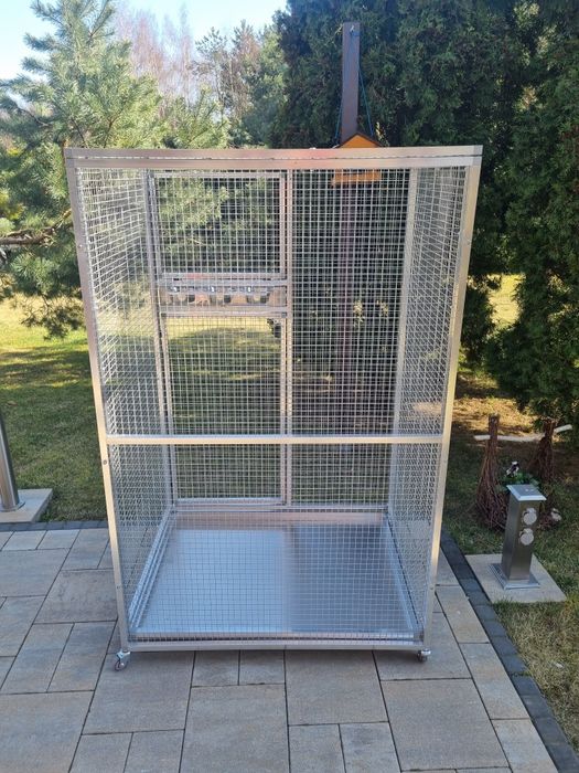 Woliera aluminiowa, klatka, NOWA, dla papug, kanarków. Wysyłka!
