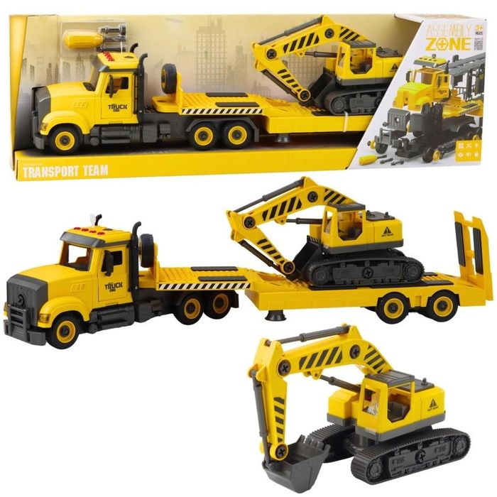 Laweta z koparką gąsienicową do skręcania pudełko,695x225 mm