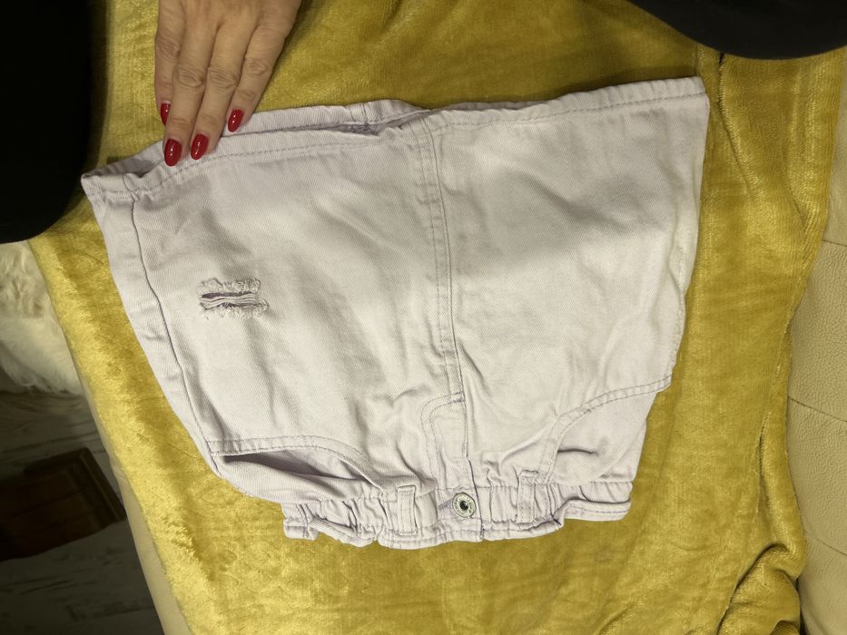 Liliowa spódniczka jeans roz.122