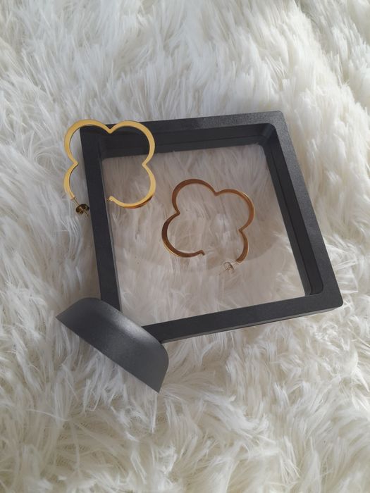 Kolczyki kwiaty duże