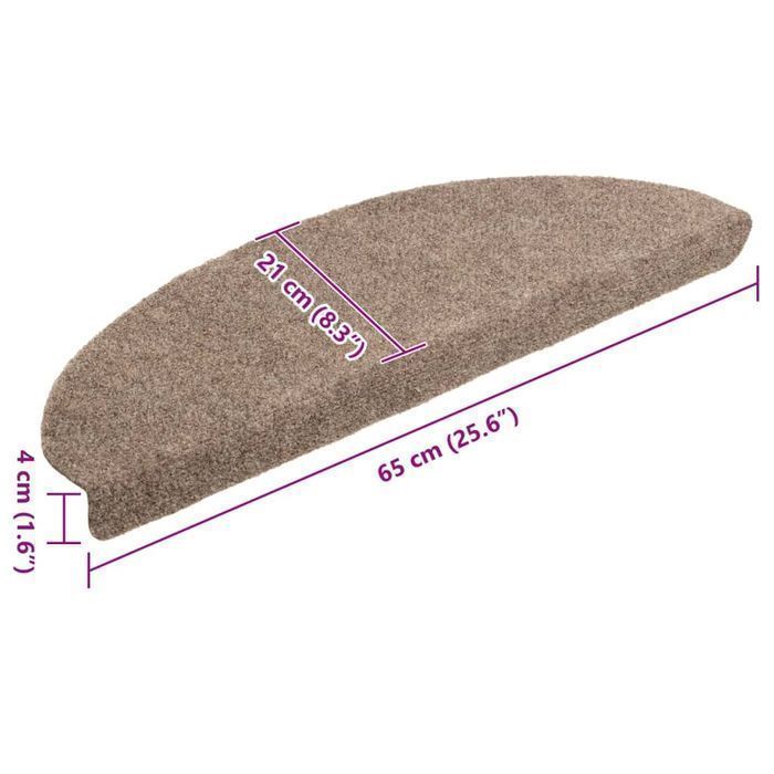 Vidaxl Samoprzylepne Nakładki Na Schody, 10 Szt., Kremowe, 65X21X4 Cm