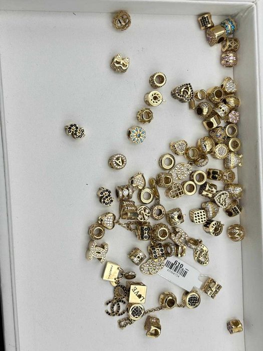 Złote Charmsy Do Bransoletki Pandora Złoto 585 14K Nowe