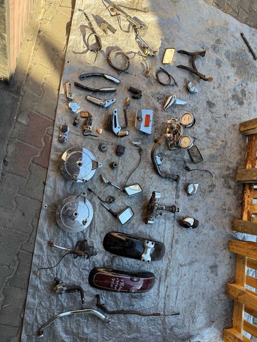 Yamaha Virago 750 i 1100 - Błotnik, Półki, Zegary, Stopki i Więcej