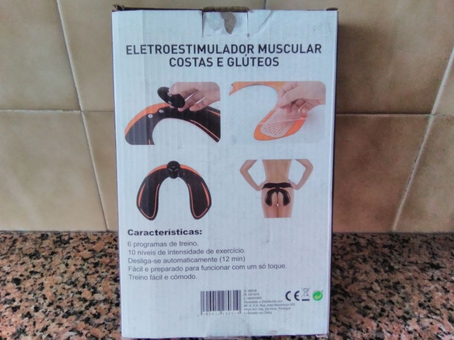 eletroestimulador muscular costas e glúteos, casa quarto apartamento.