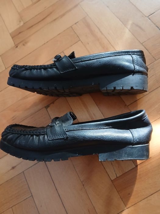 Mokasyny damskie czarne  7 Everso Soft