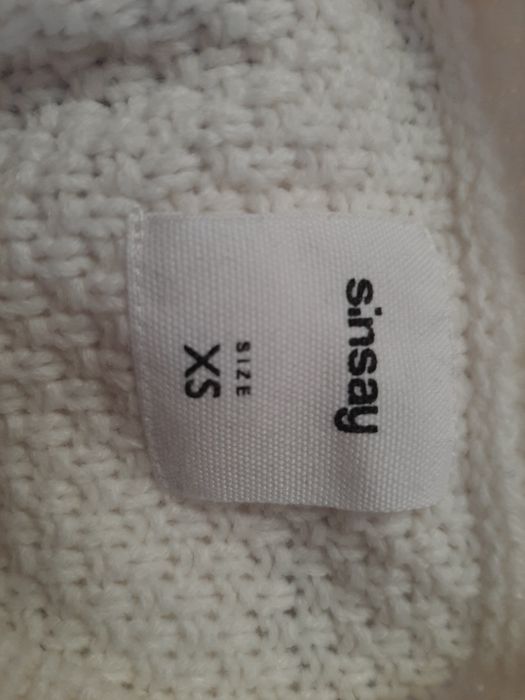 Sweter kremowy XS Sinsay