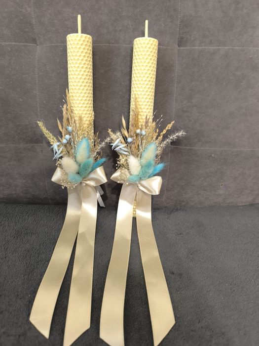 Набір свічок із натуральної вощини Сімейне вогнище