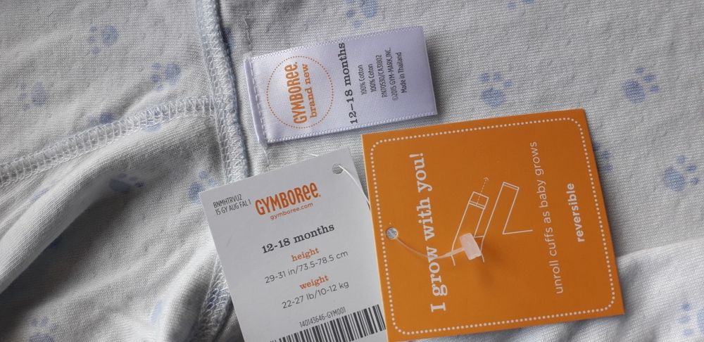 Dres chłopięcy świetnej jakości GYMBOREE rozm. 80-86 cm