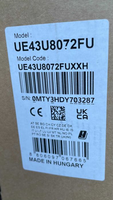 Телевізор Samsung UE43U8000F НОВИНКА 2025 Нові! Запечатані!