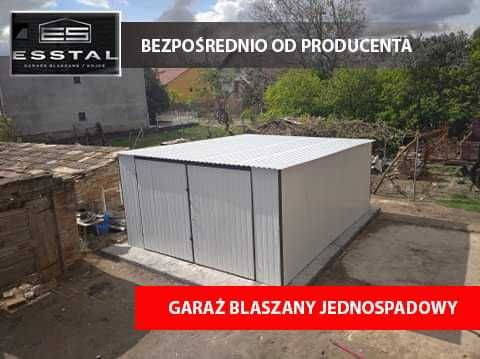 Garaż Blaszany - BIAŁY|Garaże Blaszane|NA BUDOWĘ |Blaszak| - ESSTAL*