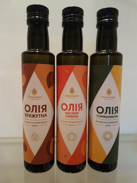 Натуральні олії першого холодного віджиму (натуральные масла)