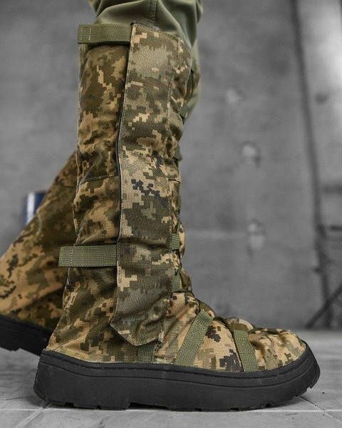 Зимние бахилы Хищник | непромокаемые | ЗСУ/НГУ | тёплые