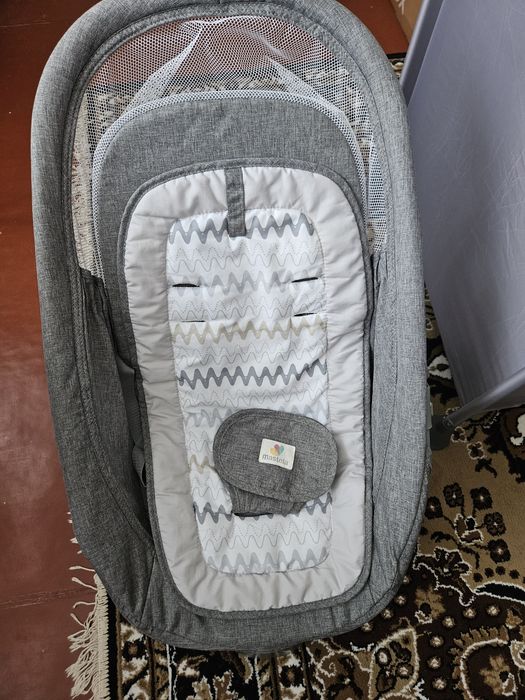 Заколисуючий центр шезлонг 4 в 1 Mastela 8112 Dark Grey (темно-сірий)