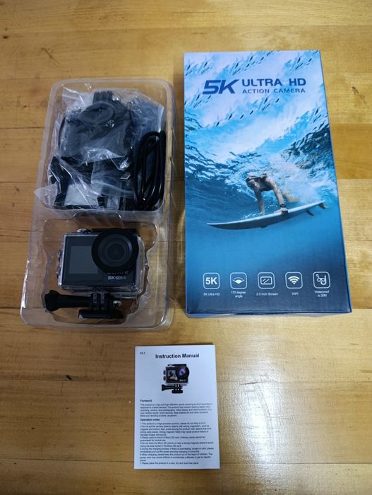Kamera Sportowa 5K Ultra HD WiFi |Wodoodporna