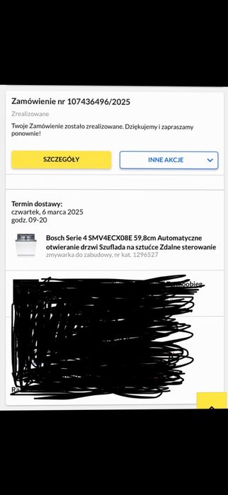 Nowa zmywarka  pod zabudowe