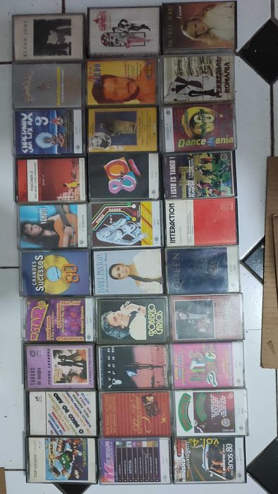 Lote 90 Cassetes antigas Música Estrangeira