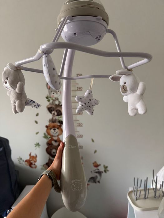 Мобіль-проєктор Chicco на ліжечко 3 в 1 Веселка