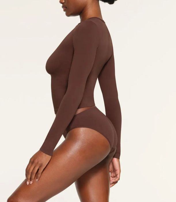 Лонгслів SKIMS COCOA, long sleeve  XS/S/M