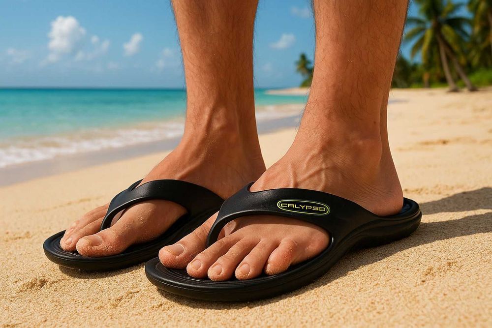 Klapki męskie japonki gumowe szeroki pasek na basen A01s roz. 43