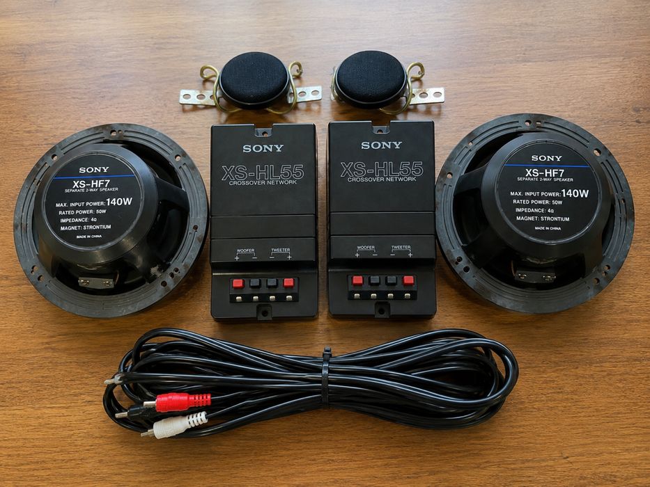 Sony Old School Car Audio XS-HF7 140W + Crossovers XS-HL55