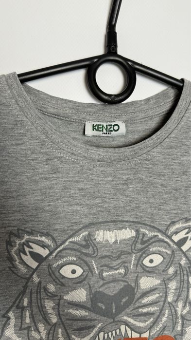Футболка kenzo сіра оригінал кензо
