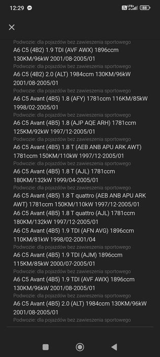Sprężyny do samochodu