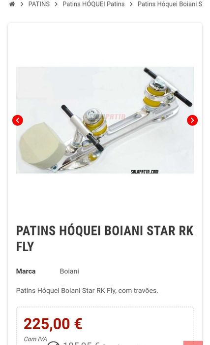 Patins Hóquei ou patinagem artística