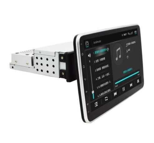 Rádio 1 DIN Android Ecrã Ajustável – CarPlay Android Auto sem Fios GPS