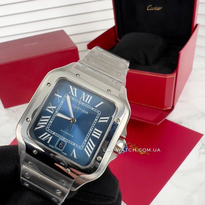 Стильные мужские часы Cartier Santos