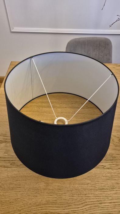 Czarny klosz abażur średnica 45cm duży