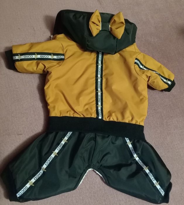 Зимовий комбінезон на собачку дівчинку