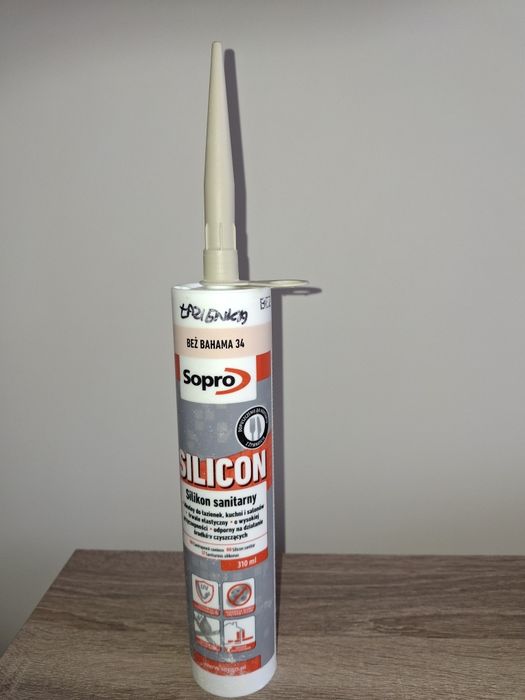 Silikon sanitarny Sopro  Beż Bahama 34