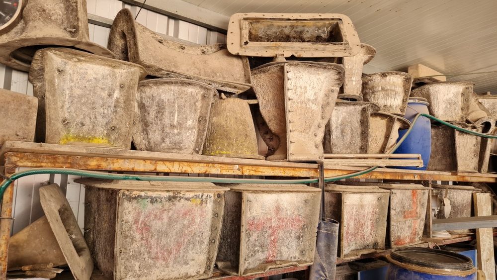 Moldes de vasos e artigos de jardim em fibra