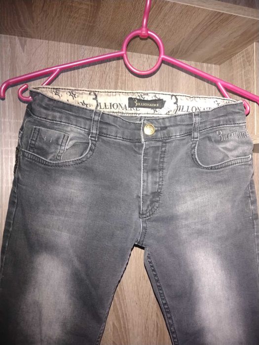 Джинсы Billionaire чёрные для мальчика 10 -11 лет, рост 146см
