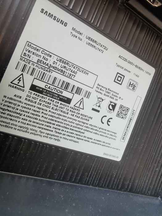 Telewizor 55  Samsung 4k Ultra HD HDR 2022 rok