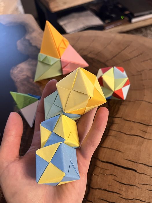 Origami modułowe , figury geometryczne matematyka
