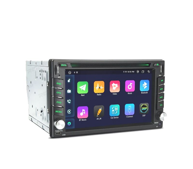 AUTO RADIO ANDROID 12 GPS DVD 2DIN HD TÁCTIL BLUETOOTH USB SD