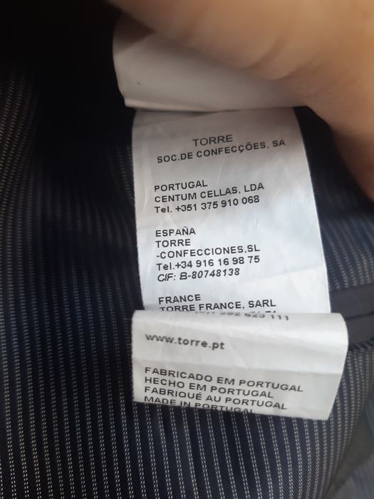 Fato completo Homem Torre L