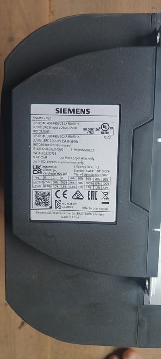 частотник, частотний перетворювач, інвертор 11 кВт, Siemens V20, часто