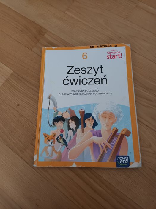 Zeszyt ćwiczeń, słowa na start, 6 klasa