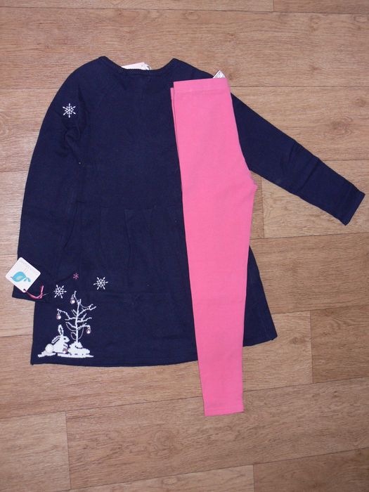 Набір Новий туніка плаття сукня + лосіни леггінси 6-8р. Savannah