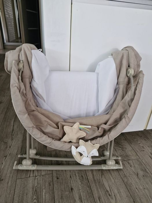 Kinderkraft leżaczek-łóżeczko beżowy