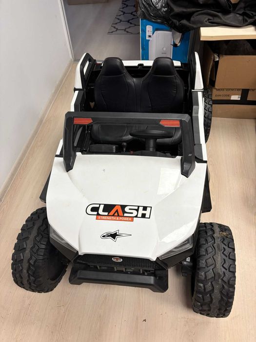 Auto elektryczne CLASH dla dzieci – duże, 2-osobowe, terenowe koła