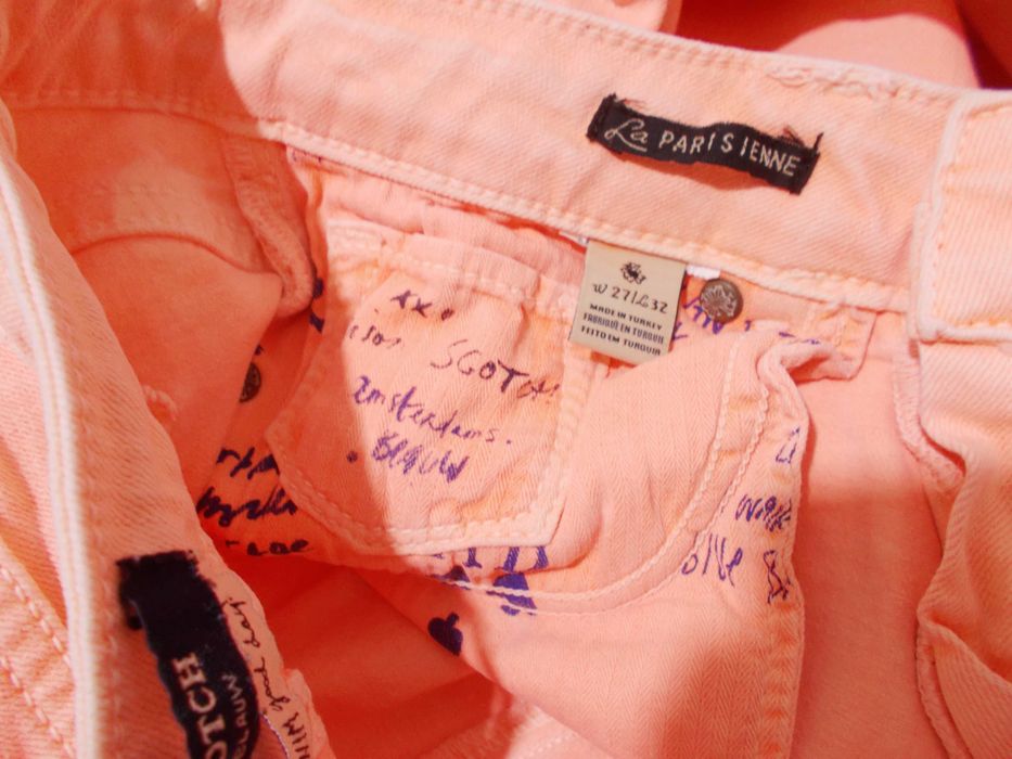 Джинсы скинни neon coral W27 L32 'Scotch & Soda - Maison Scotch'