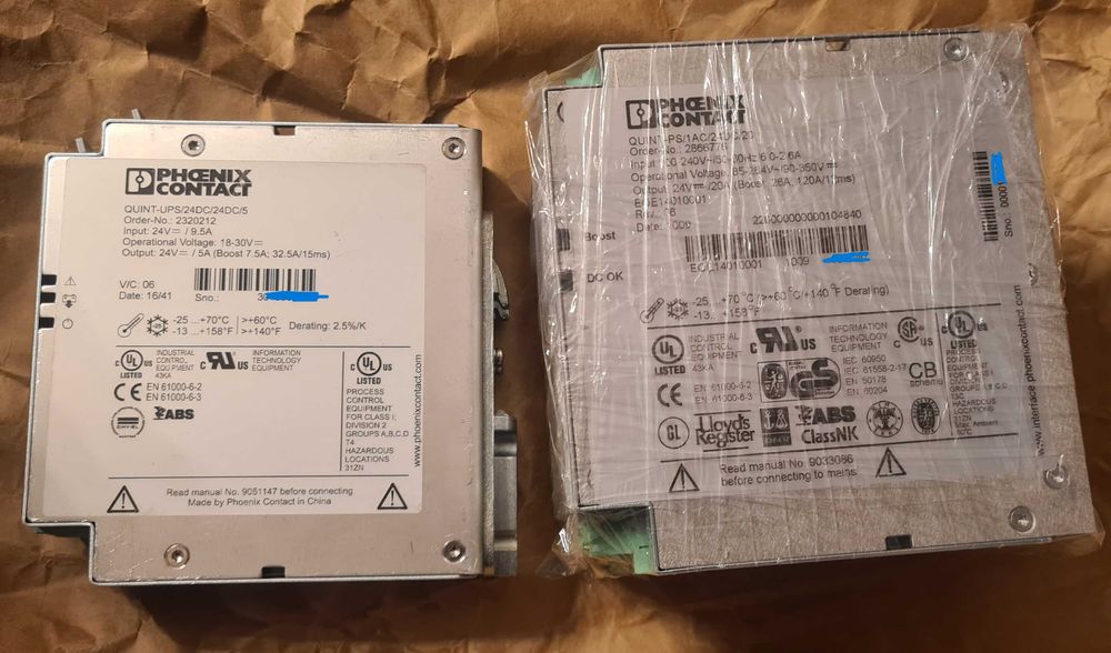 Промисловий блок живлення DC 24V (18-29,5V) 20A Phoenix Contact Quint-PS, UPS 24V ББЖ (Mean Well, Delta)