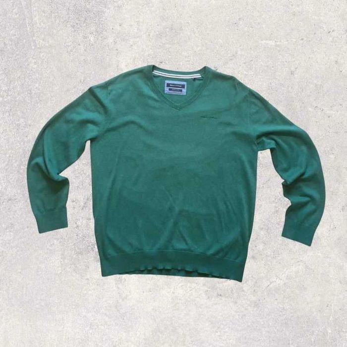 Marc O'Polo organic cotton zielony sweter męski L