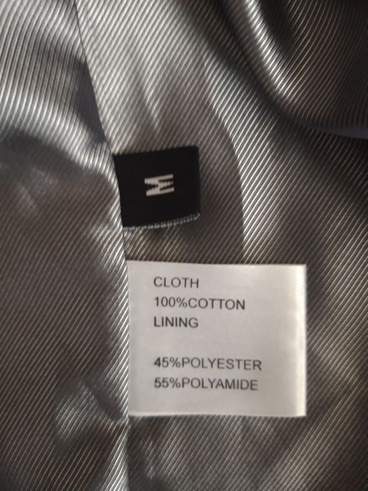 Czarny przejściowy plaszcz męski,  marynarka rozmiar M